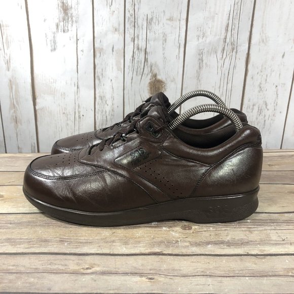 SAS Time Out Tripad Comfort Shoes Mens Size 9.5N Leather Lace Up Walking Brown - Picture 3 of 12